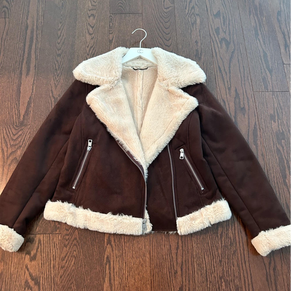 Banana republic brown suede jacket